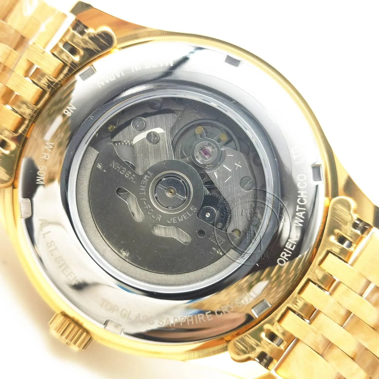New Oriental Double  Watch Men`s Fully Automatic Mechanical Watch Large dial Waterproof Glow Watch NH36 movement