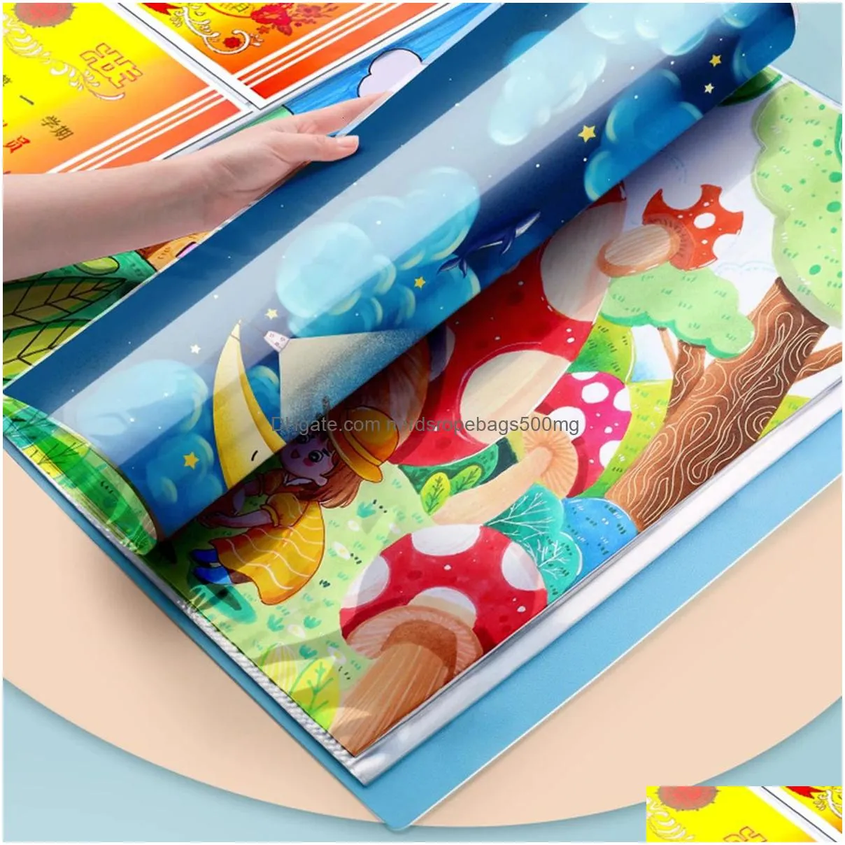 Diamond Painting A3 60Pages Diamond Painting Po Album Storage Book Portfolio Presentation Clear Pockets Large Folder Stationery 240309 Dhzmu