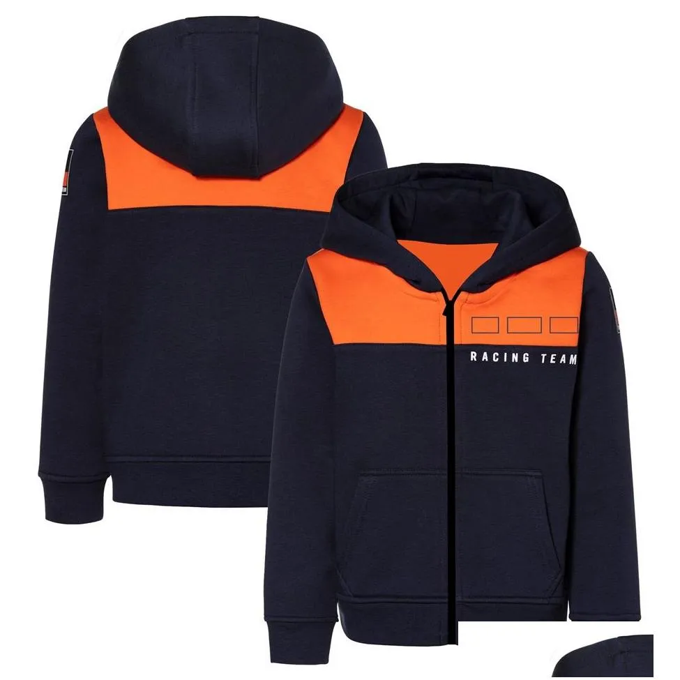 2023 moto team zip hoodie large black orange motocross speed hoodies motorcycle rider fashion sweatshirt off-road sport sweat