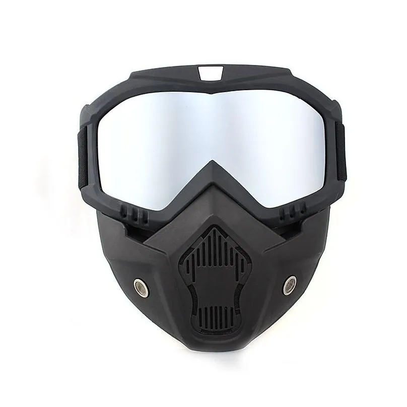 2023 detachable outdoor motorcycle goggles mask off-road cycling ski sport atv dirt bike racing glasses motocross goggles windproof riding