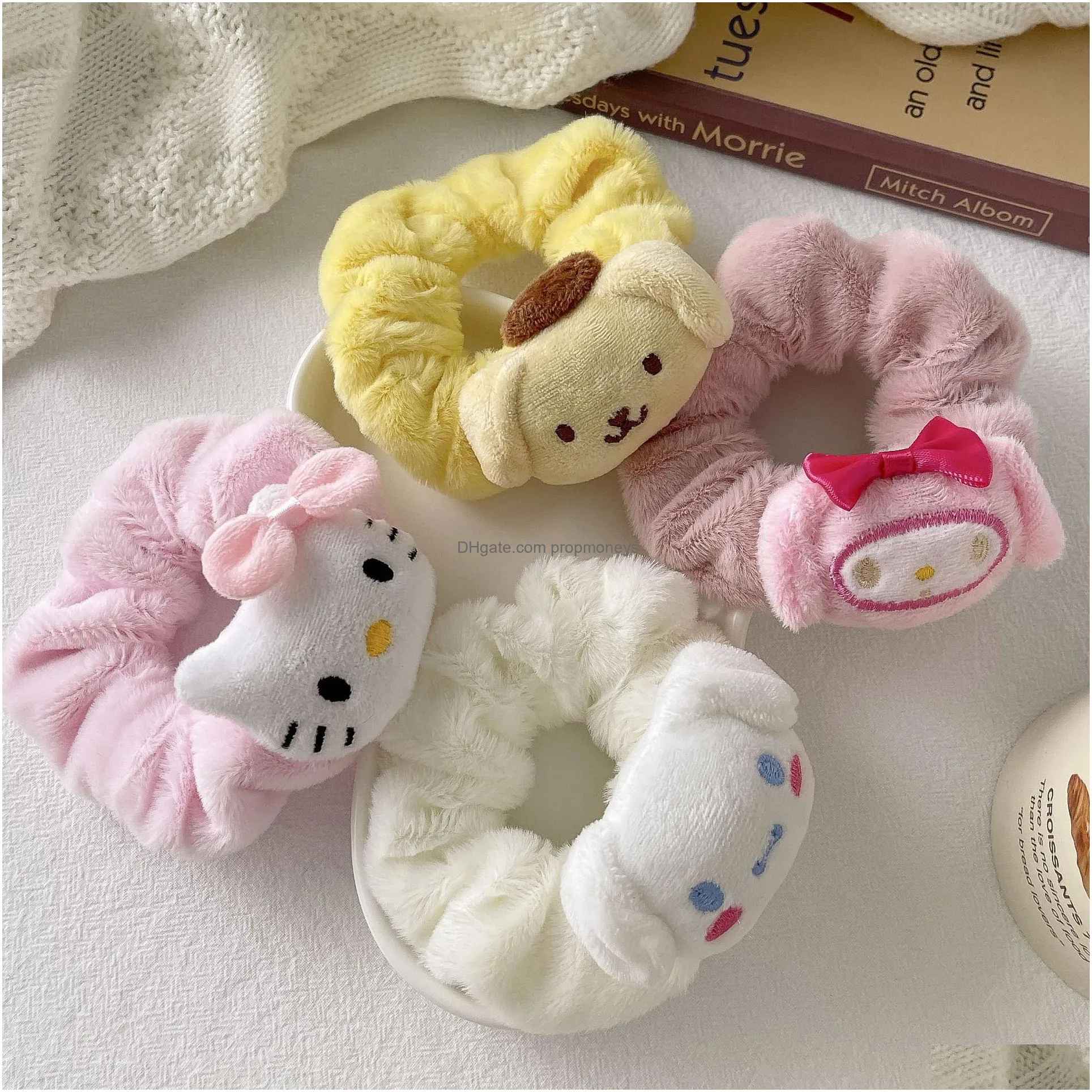 Hair Accessories 5 Colors Fashion Kuromi Cinnamoroll Charms Hairband Girls Elastic Hair Band Accessories Drop Delivery Baby, Kids Mate Dhd6S