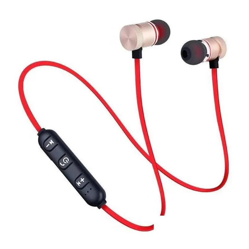 m5 m9 magnetic wireless bluetooth earphones stereo sports earbuds in-ear headset headphone with mic for lg iphone 7 samsung