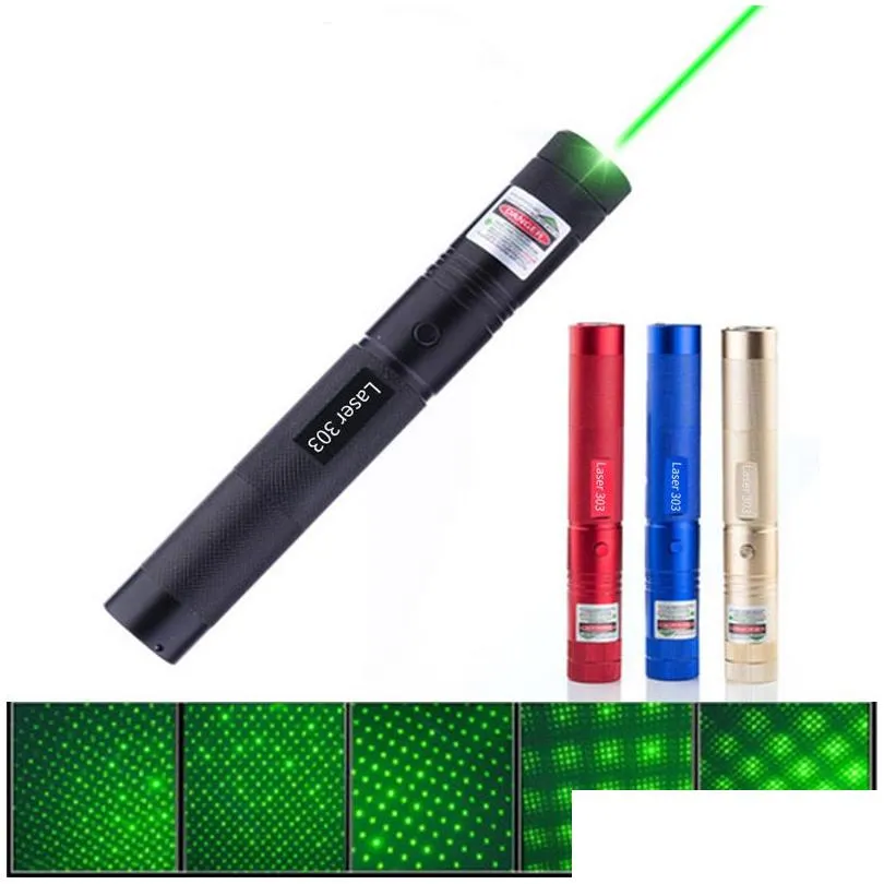 laser pointers 303 green pen 532nm adjustable focus & battery and battery  eu us vc081 0.5w sysr