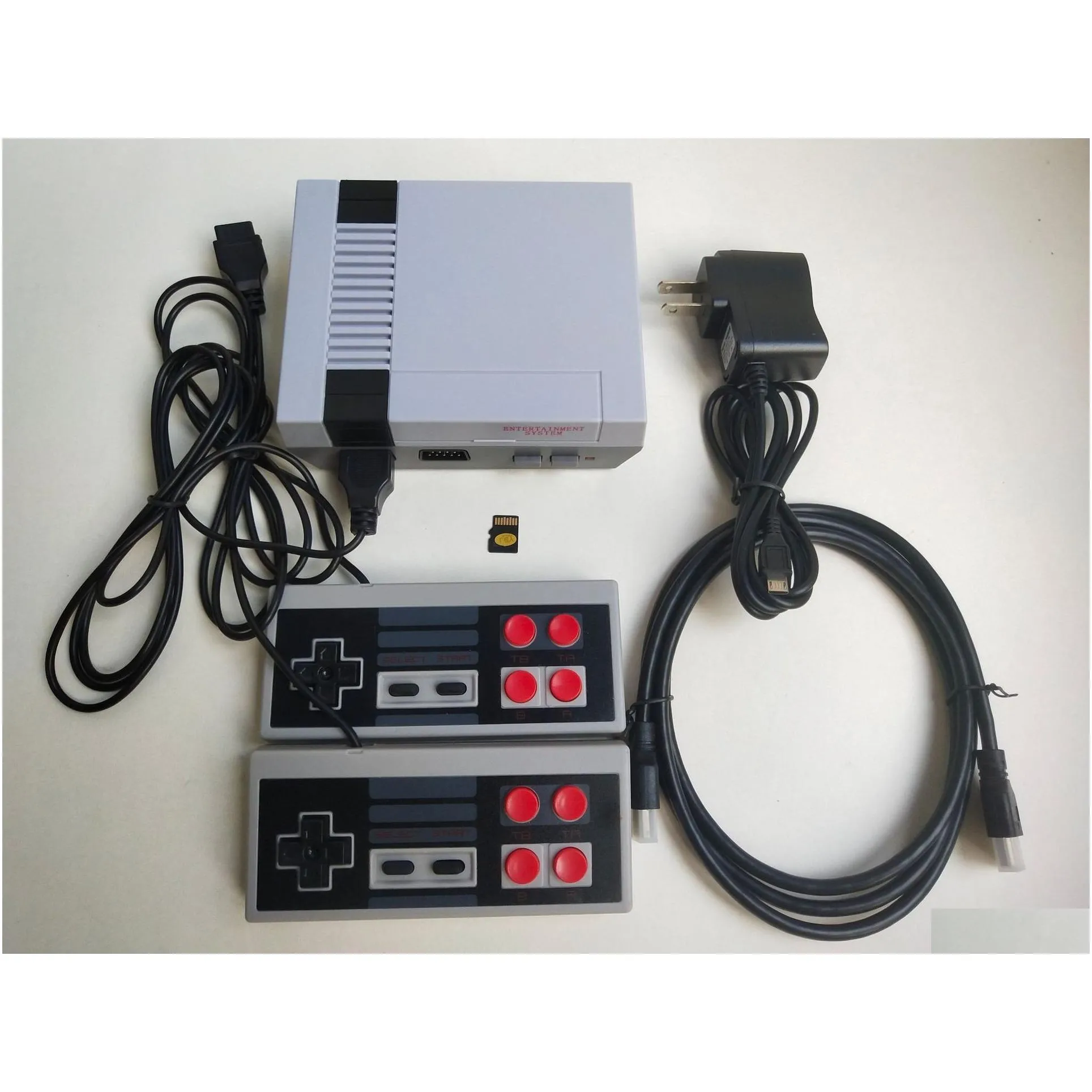 hd-out 1080p video hand held portable game players can store 621 nes games tf card with retail box by sea shipping