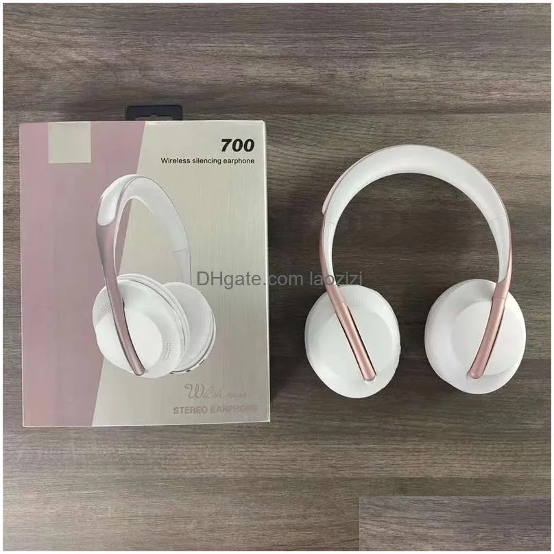 Headphones Earphones Model 700 Bluetooth Wilreless Headphone Headset Brand Earphone With Retail Box White Gray Sier Black 4 Colors Dhulm