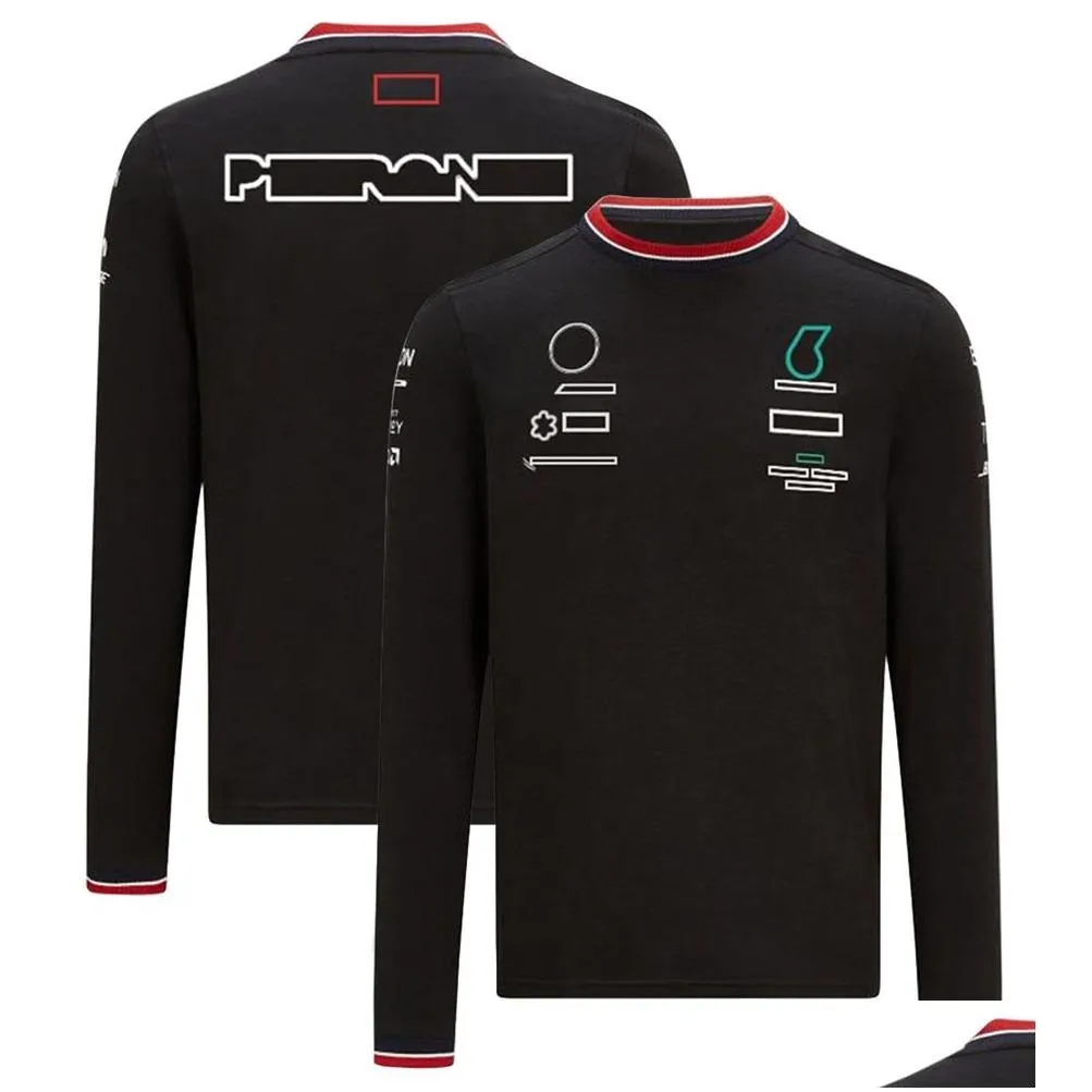 2022 f1 racing suit t-shirt formula 1 driver fans long sleeve t-shirts racing team uniform jersey tops summer causal men`s t shirts