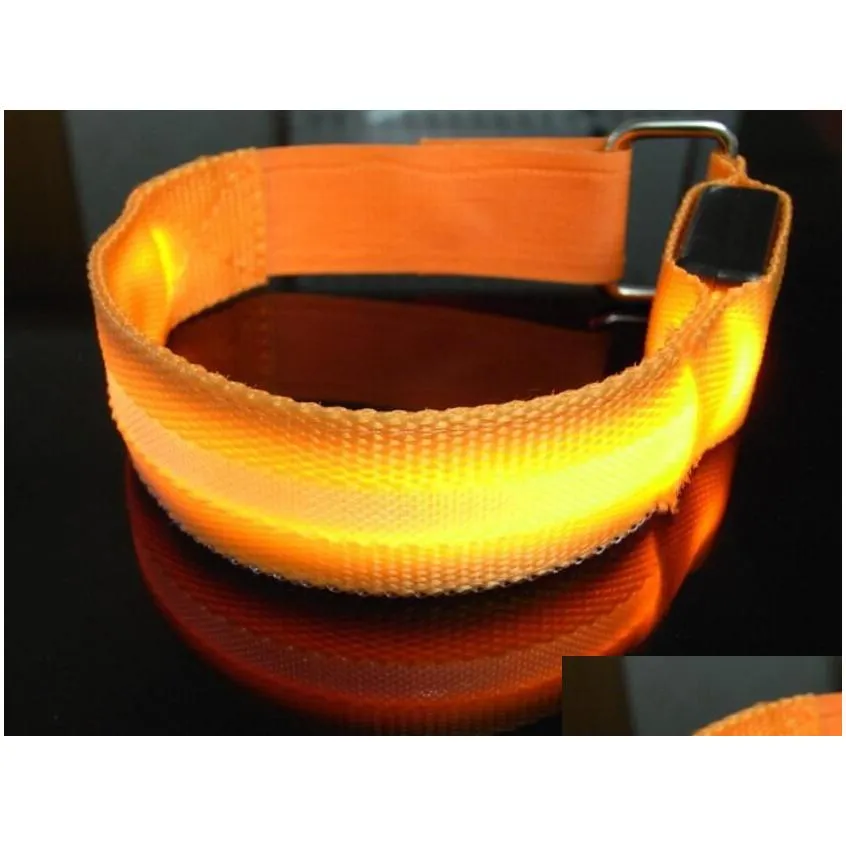 led luminous arm outdoor gadget sports lighting wrist straps with a single flash arm can be customized logo bracelet9545858