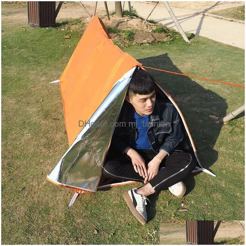 Tents And Shelters Emergency Tube Tent Survival Outdoor Durable Shelter For Cycling Cam Survival8369299 Drop Delivery Sports Outdoors Dhpoq