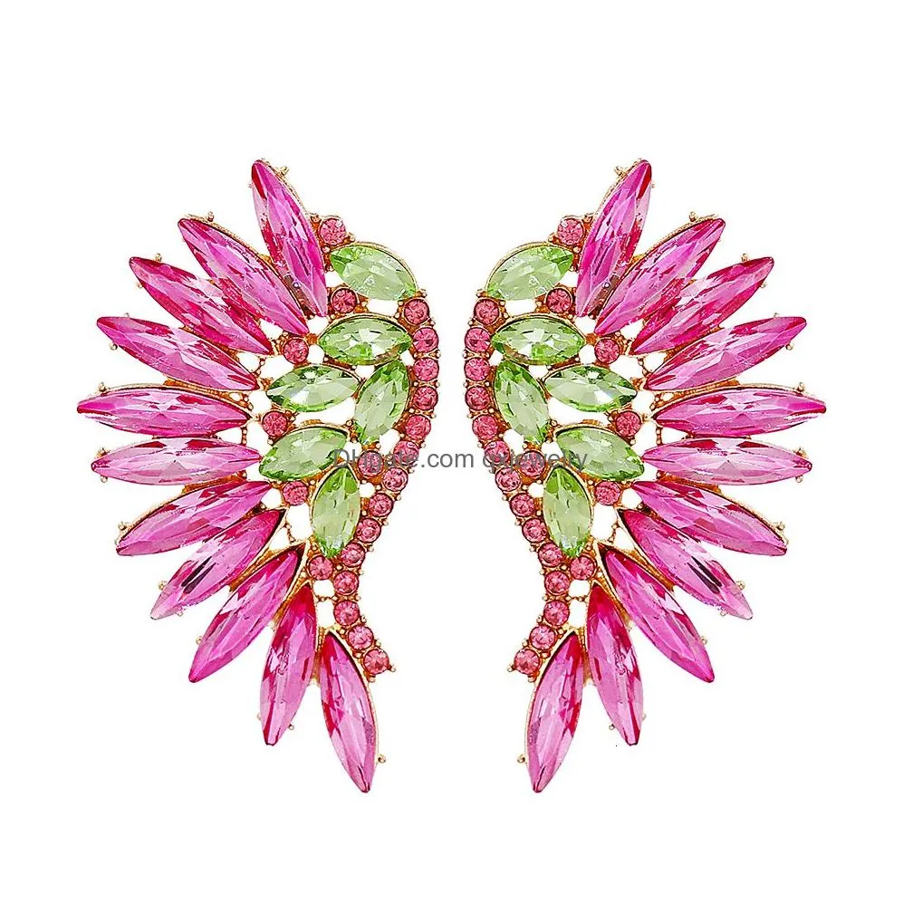 Dangle & Chandelier Dangle Chandelier Wholesale 48 Styles Statement Lovely Pink Series Crystal Tassel Drop Earrings For Women Girls F Dhyia