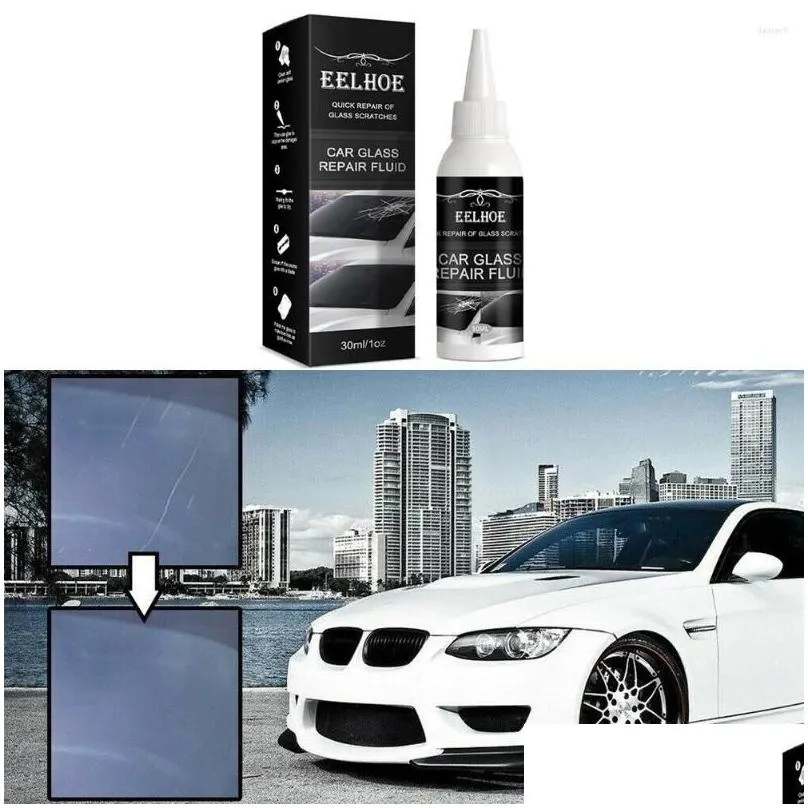 car wash solutions 1x deluxe pack 30ml windshield crack repair fluid quick glass scratch kit for phone window