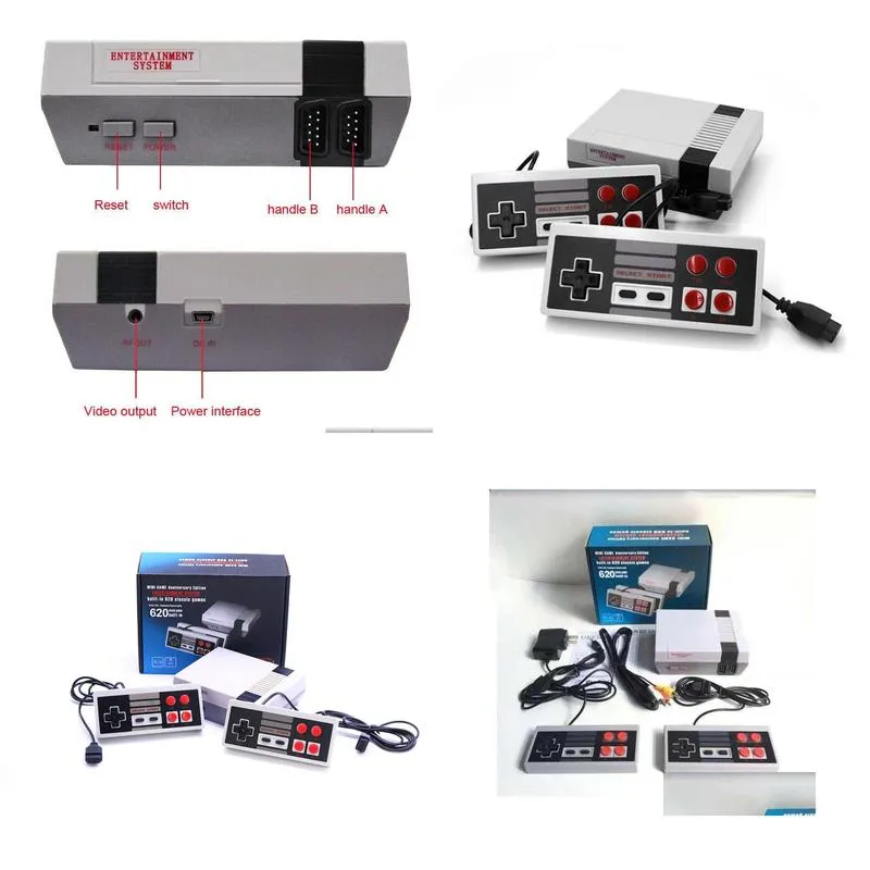 tv handheld nostalgic host mini game consoles can store 620 500 games super viedo nes game entertainment system