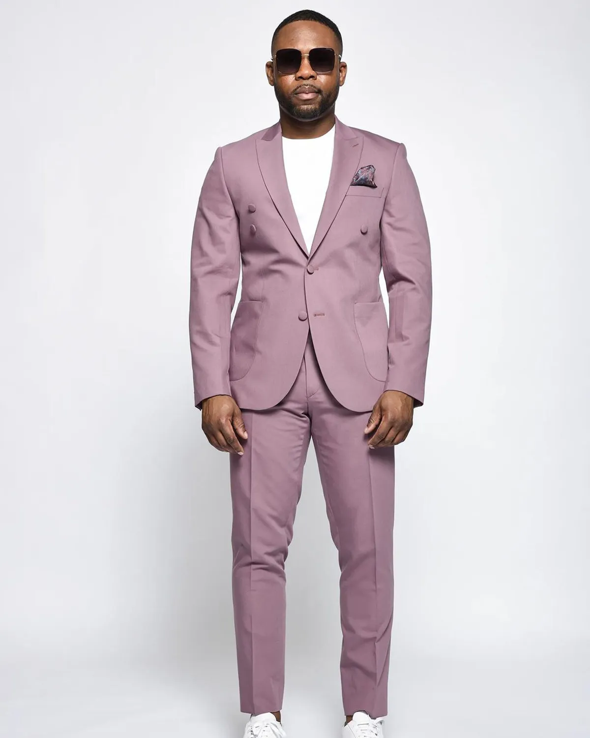Summer Purple Mens Wedding Tuxedos Peaked Lapel Ceremony Groom Wear Party Birthday Pants Suits 