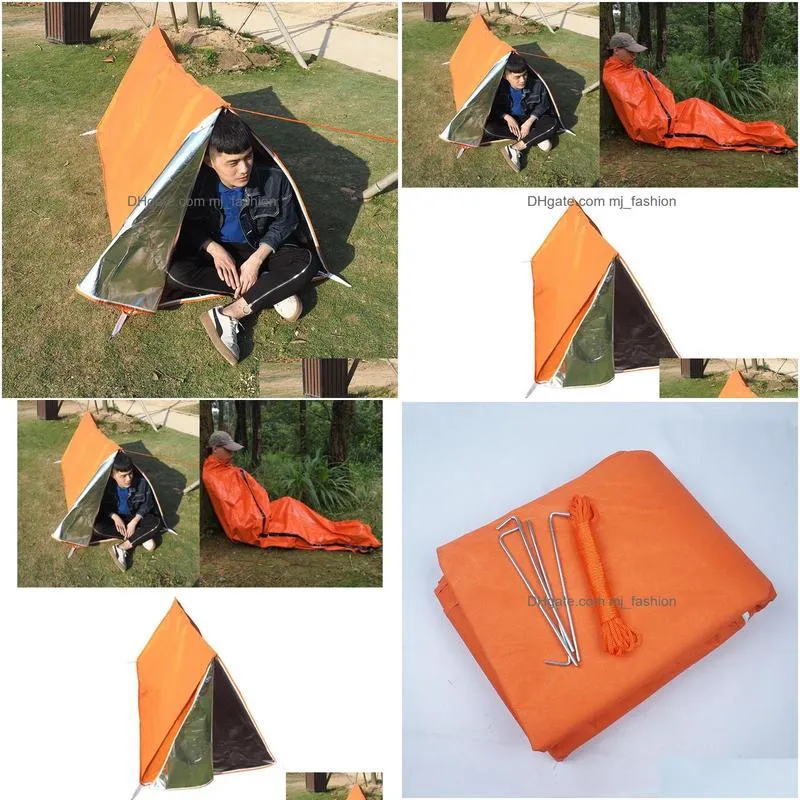 Tents And Shelters Emergency Tube Tent Survival Outdoor Durable Shelter For Cycling Cam Survival8369299 Drop Delivery Sports Outdoors Dhpoq