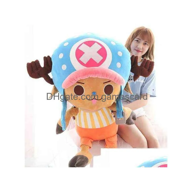 Plush Dolls Big Size One Piece Chopper P Stuffed Doll Toy Kawaii Cute Lovely Soft Toys Kids Pillow Gift Children Birthday Aa220314 Dro Dhk5Y