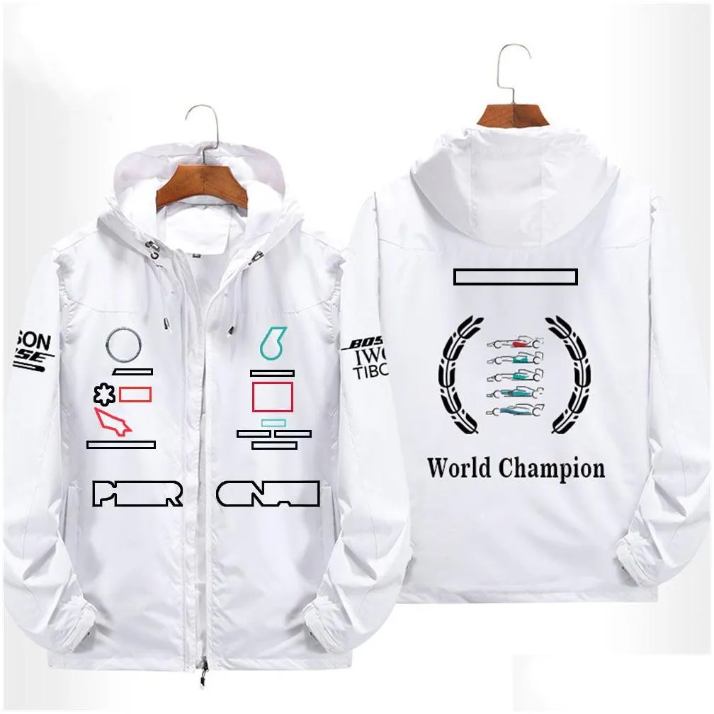 f1 racing formula one team zipper customizable logo jacket coat clothes men