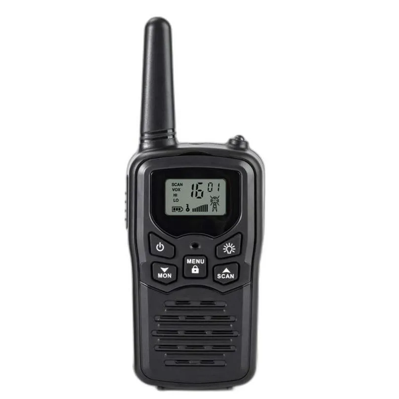 walkie talkie mini handheld radio for outdoor camping 22ch uhf 4469375 mhz upto 8km portable interphone2090589