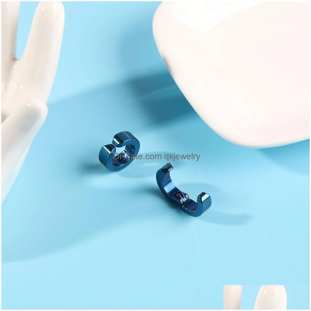 Ear Cuff The Case Study Of Vanitas Stud Earrings Vanita Same Blue Bone Clip For Men Stainless Steel Jewelry Cosplay Custom Drop Deliv Dhs1C