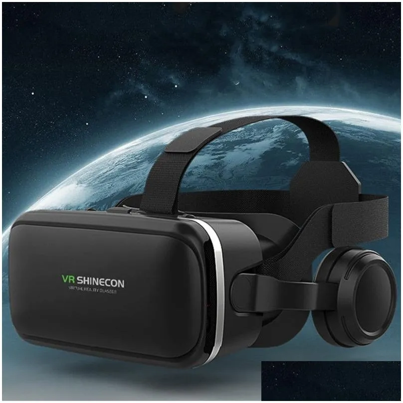 vr glasses 3d virtual reality g04e game console headset mobile phone stereo movie digital helmet support android ios system