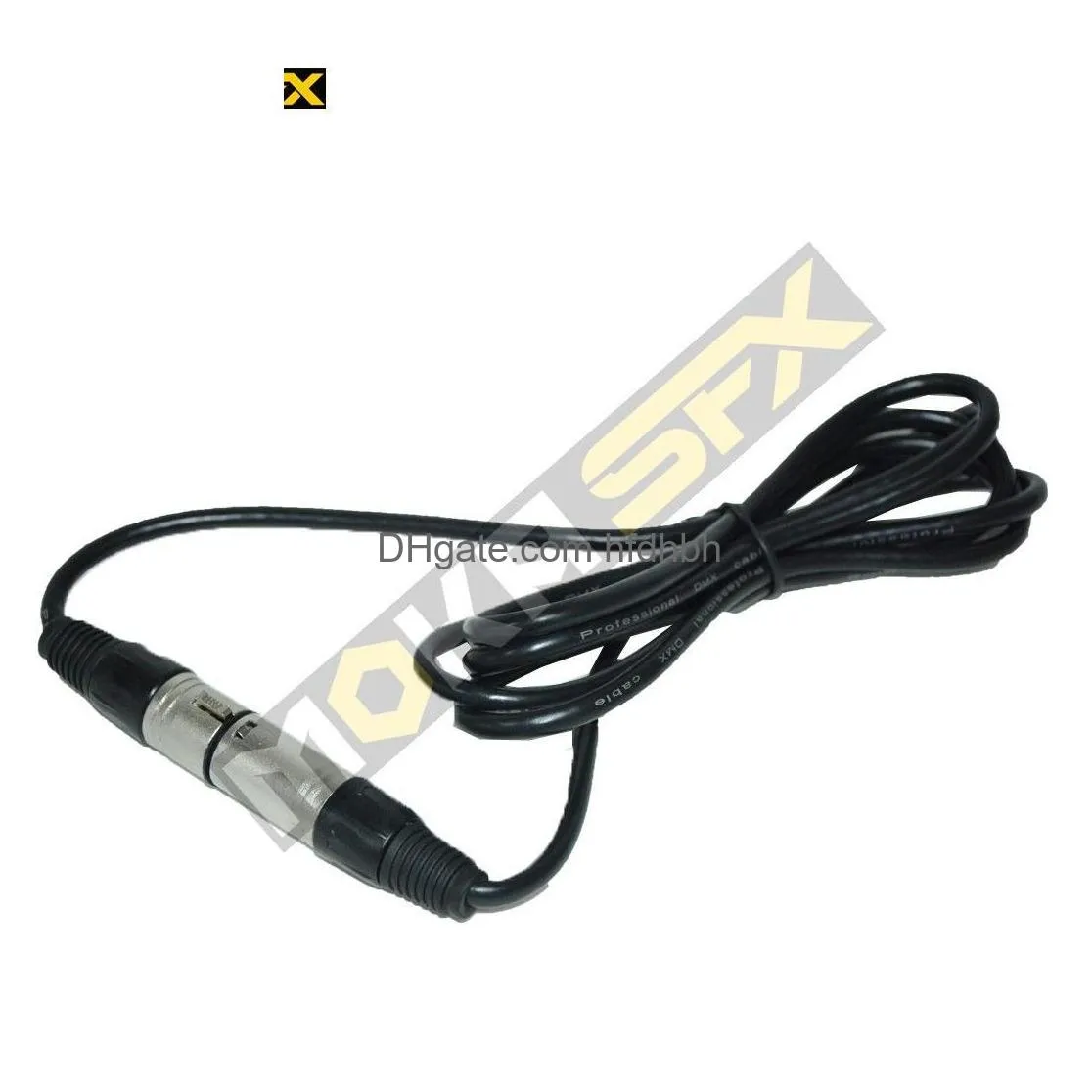  10 pcs/lot 2 meter length 3 pin signal connection dmx cable high speed metal material for stage/ddj/party