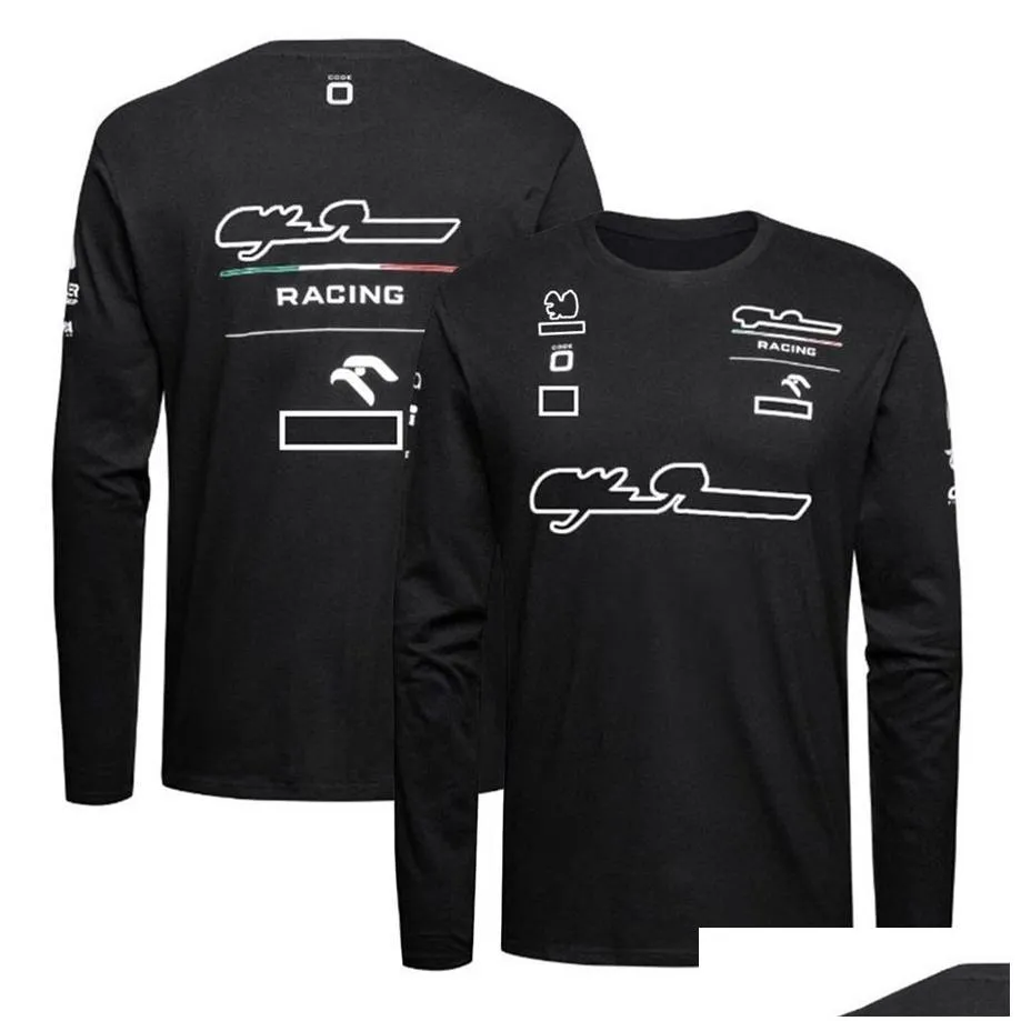 2022 new f1 long sleeve t-shirt jersey formula 1 racing suit t-shirts fans summer quick dry sport tops men`s outdoor motocross jersey