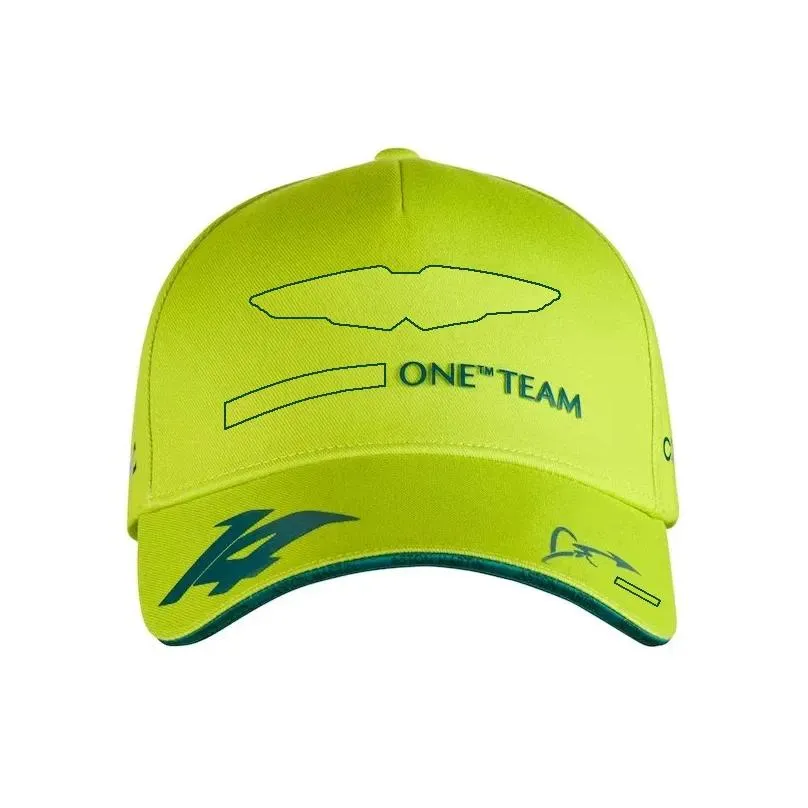 2023 new f1 driver cap formula 1 racing team baseball cap green men`s women`s fashion curved caps fashion brand embroidered sun hat