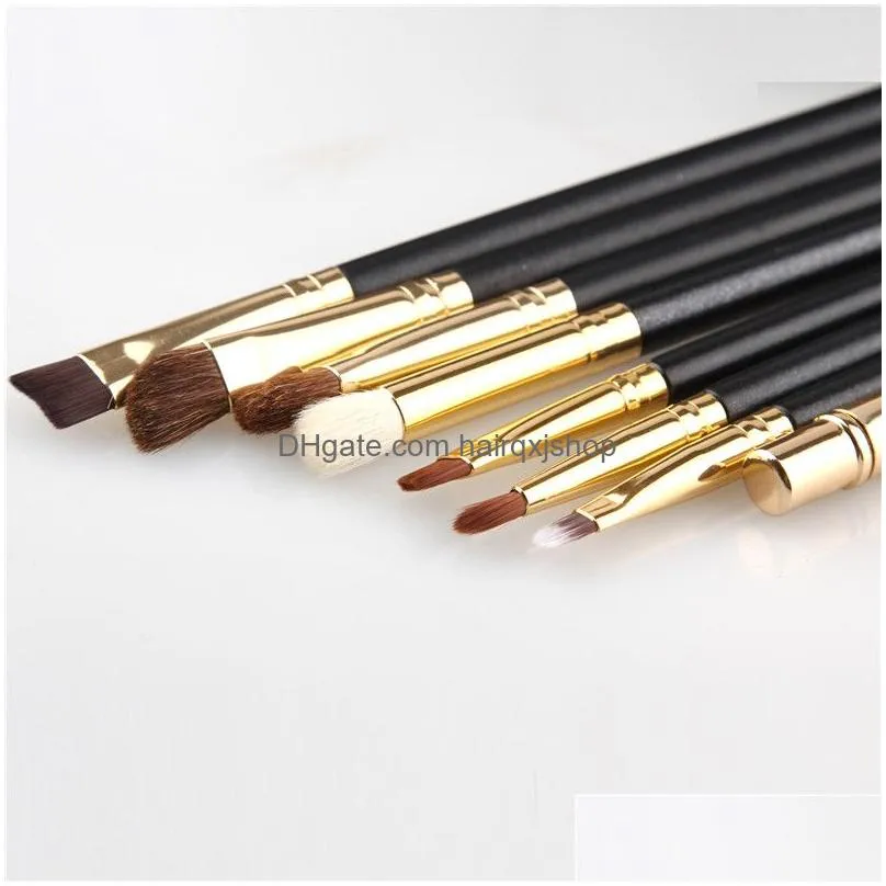 Makeup Brushes Set M Brand 12Pcs Eyeshadow Ber Tools Professional Brush Leather Bag With Ship Gift7511306 Drop Delivery Dhs6X