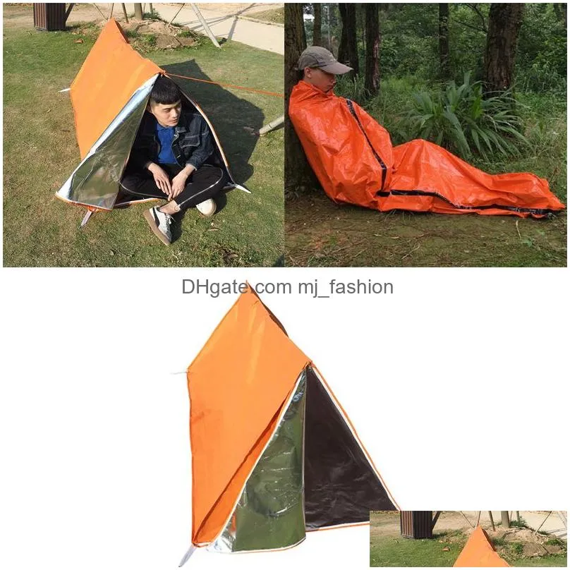 Tents And Shelters Emergency Tube Tent Survival Outdoor Durable Shelter For Cycling Cam Survival8369299 Drop Delivery Sports Outdoors Dhpoq