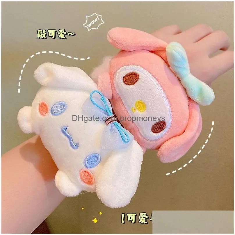 Cartoon Accessories 4 Colors Fashion Kuromi Cinnamoroll Charms Hairband Girls Elastic Hair Band Accessories Scrunchies Drop Delivery B Dhnli