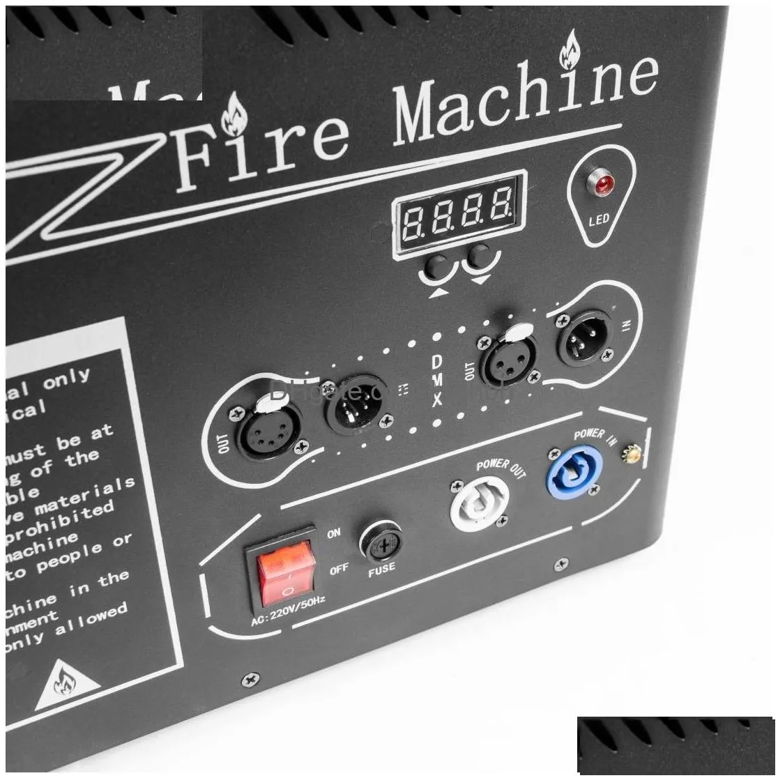 4 heads big flame machine spray 6 meters dmx fire projector with first safe channel stage and anti tipping device fire launcher for stage performance effect