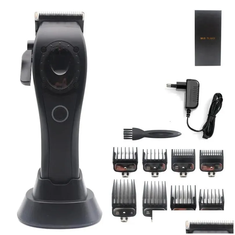 professional hair clipper cutting machine electric men`s trimmer with seat  8000rpm dlc coated blades model 231225