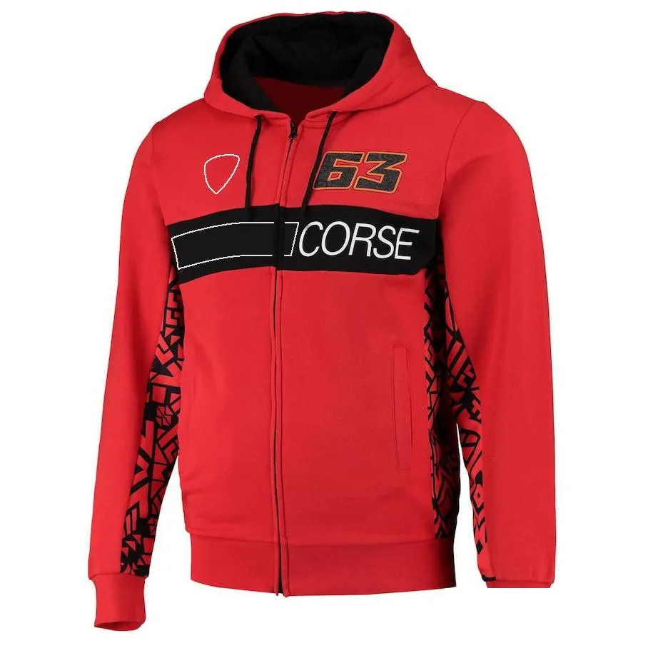 moto racing team 2023 full zipper hoodie black motocross men`s hooded sweatshirt jacket motorcycle riding warm windproof jacket