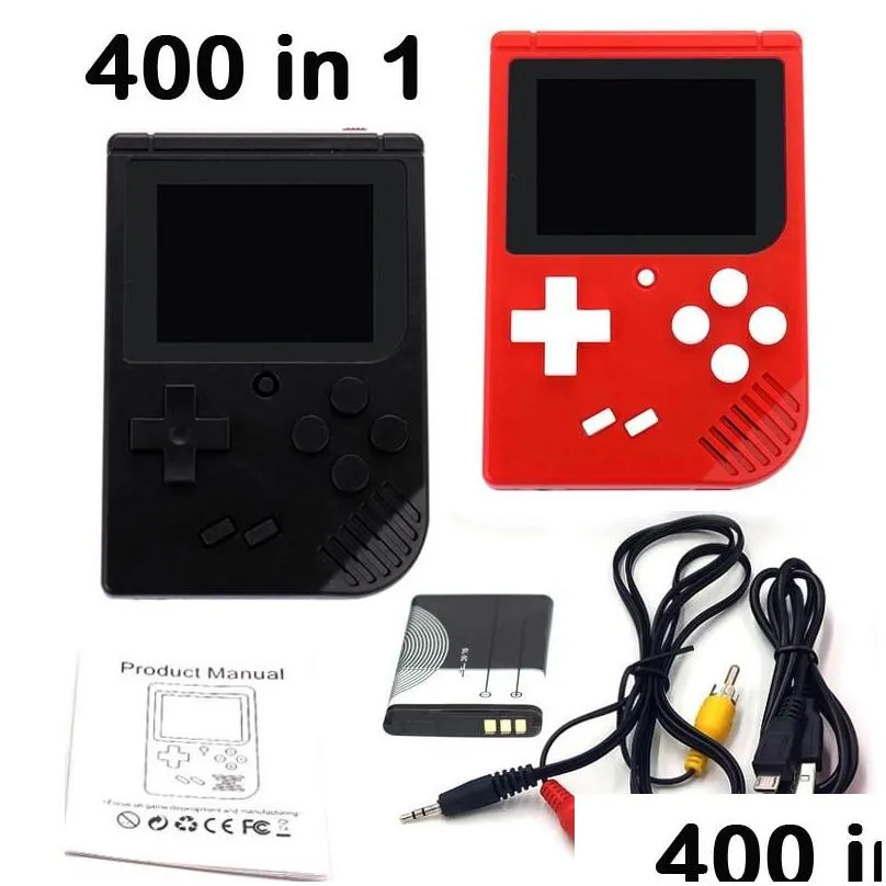 400-in-1 handheld video game console retro 8-bit design 400 classic games -supports two players ,av output (cable included)