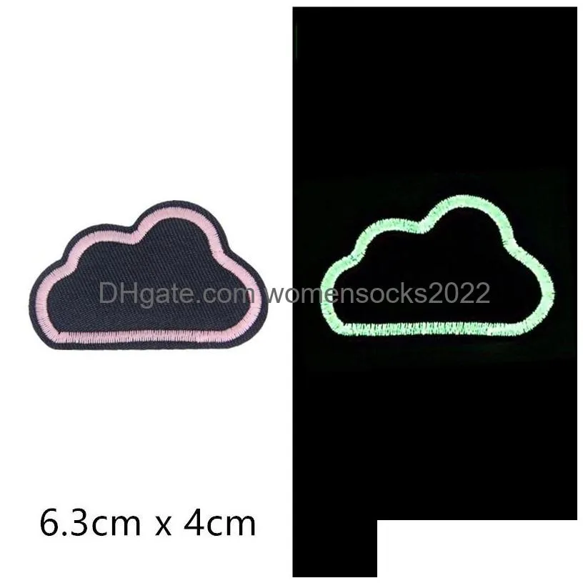 retro iron ones glow in dark morale embroidered applique badge sew on diy clothing accessories perfect for jeans jackets backpacks hats