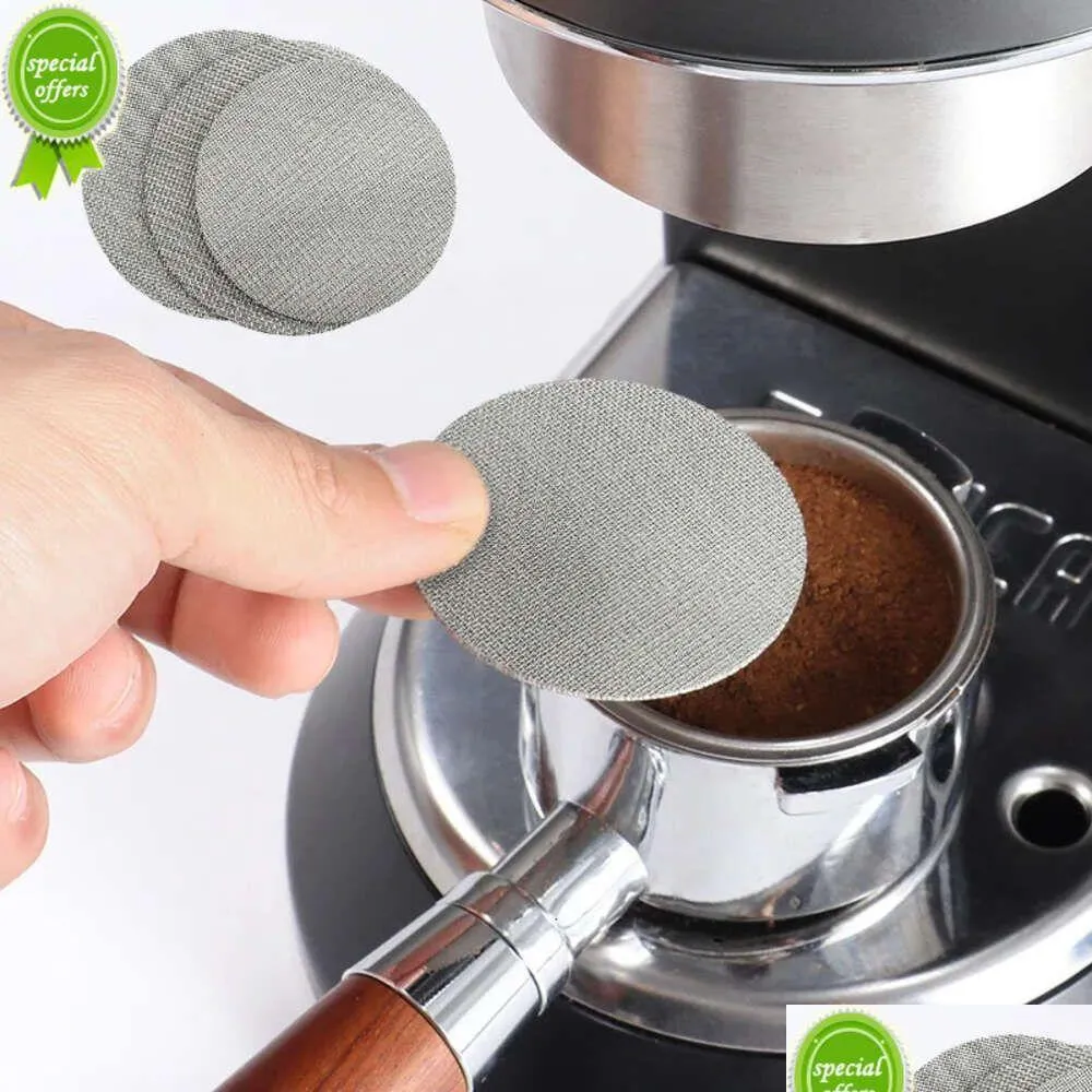 coffee filter plate reusable puck screen filter mesh coffeeware stainless steel heat resistant mesh screen for coffee machine