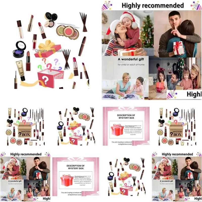 sets makeup sets beauty products lucky mystery boxes valentines day christmas gift there is a chance to openlipsticks makeup tools 