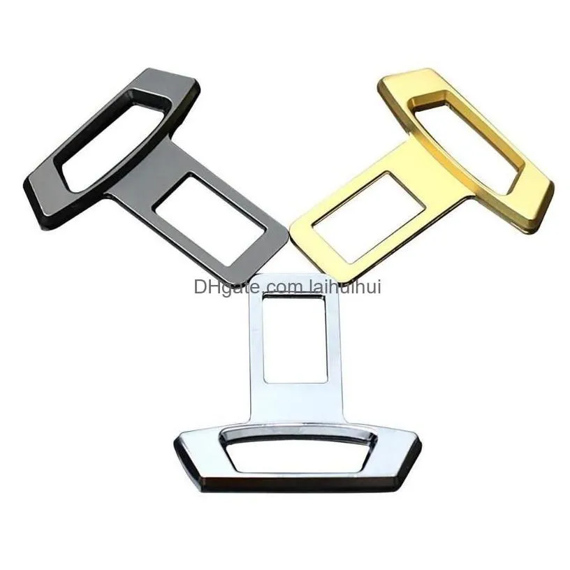 safety belts accessories 2pcs belt buckles car seat alarm canceler stopper plug buckle clip extender217c drop delivery mobiles mot