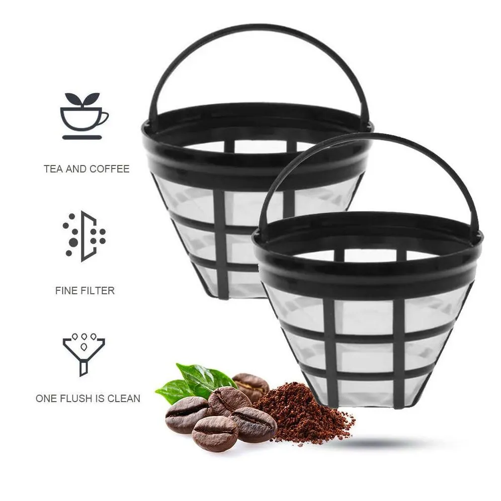 reusable coffee filter basket cup style coffee machine strainer nylon mesh filter funnel kettle coffee maker tool accessories