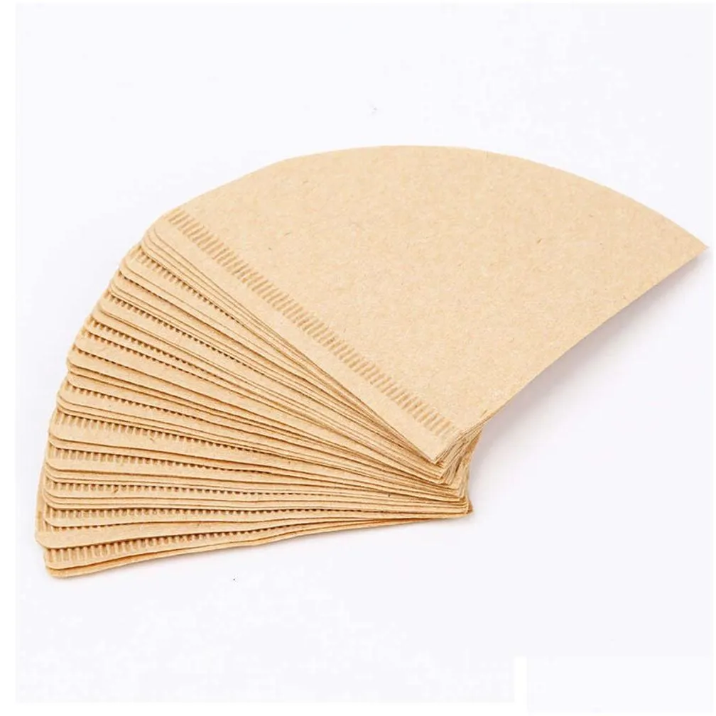 40pcs disposable coffee filter paper espresso machine mocha pot strainer sheet coffee cup brewing filter paper bag coffeeware