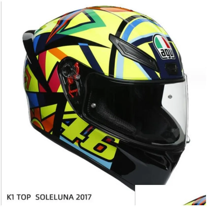 motorcycle helmets fl face open motorcycle helmet italy agv pista gp rr rossi carbon fiber racecourse riding yi yuwd drop delivery aut