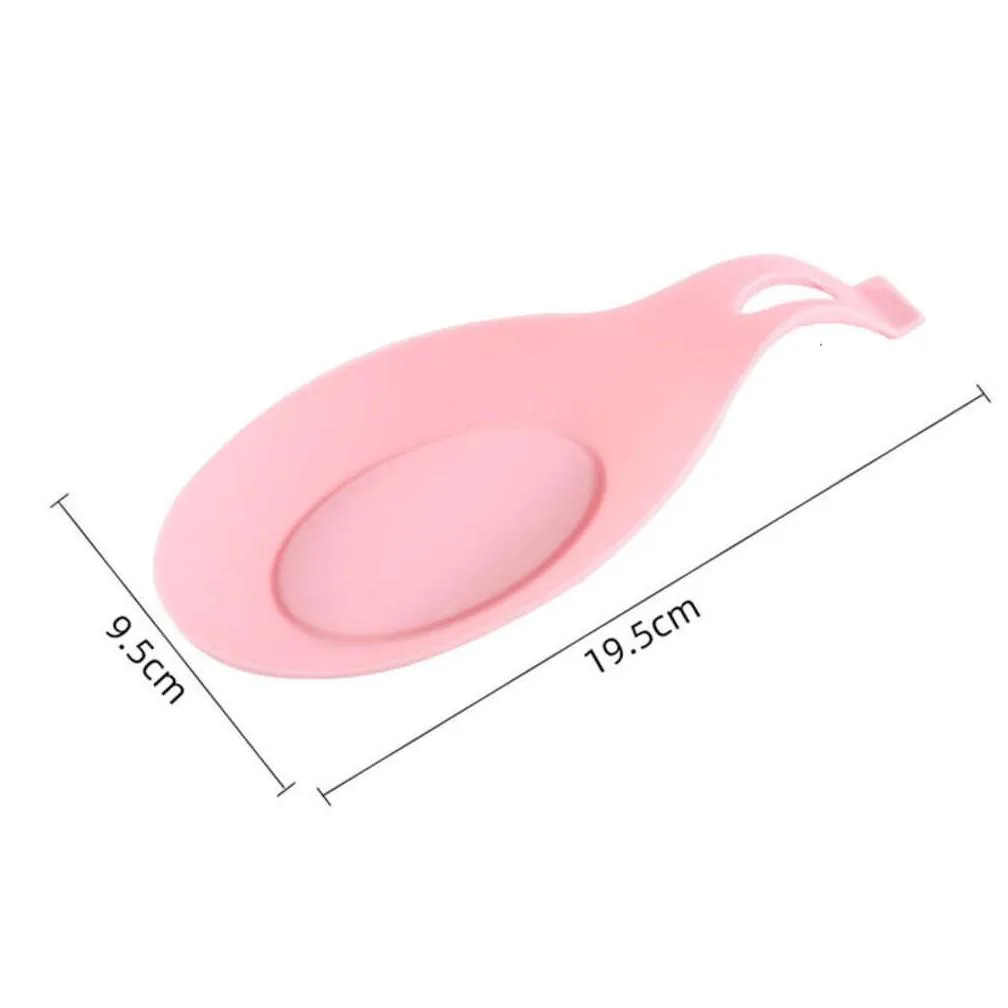 spoon storage holder silicone insulation spoon pad pot mat heat resistant tablemat eat drink glass coaster tray kitchen supplies