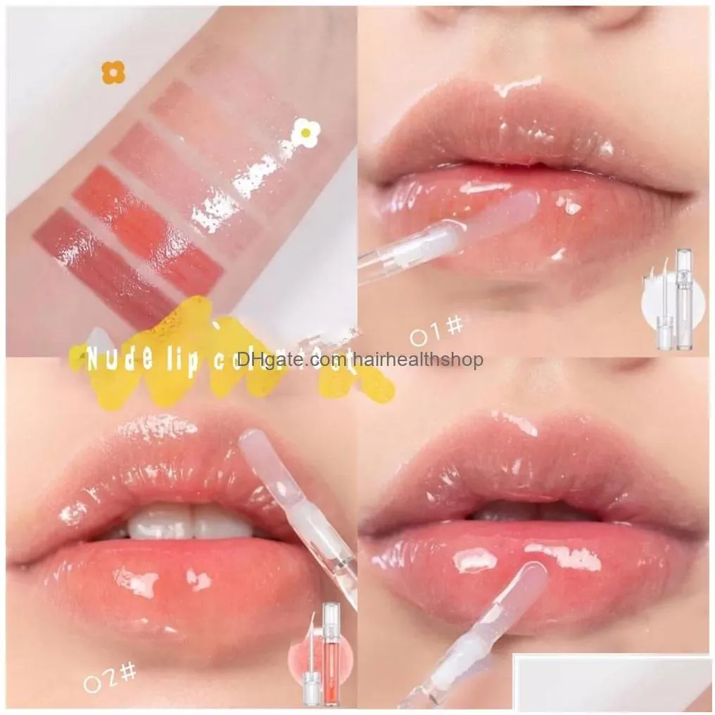 lip gloss natural high lip gloss lipstick long lasting moisturizing nourishing lipgloss reduce lines plum serum lips oil care drop del