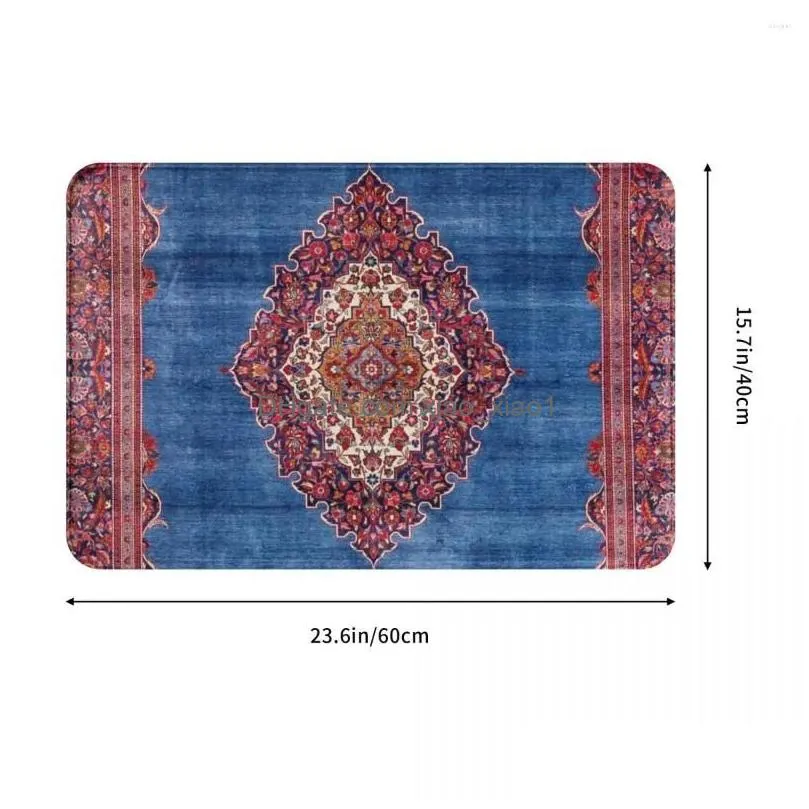 carpets silk kashan central  doormat rug carpet mat footpad polyester anti-slip dust-proo entrance kitchen bedroom balcony