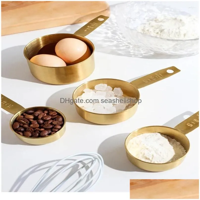 Measuring Tools Gram Scale Spoon Baking Mti-Piece Set Double Design Clear Stainless Steel Kitchen Tool Drop Delivery Dh7Yl