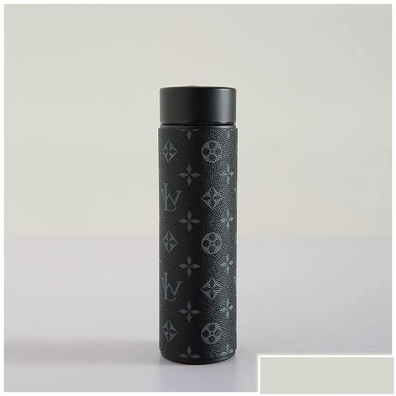 water bottles fashion brand led smart mugs temperature display lids luxurys designers stainless steel tumblers coffee tea cups insat