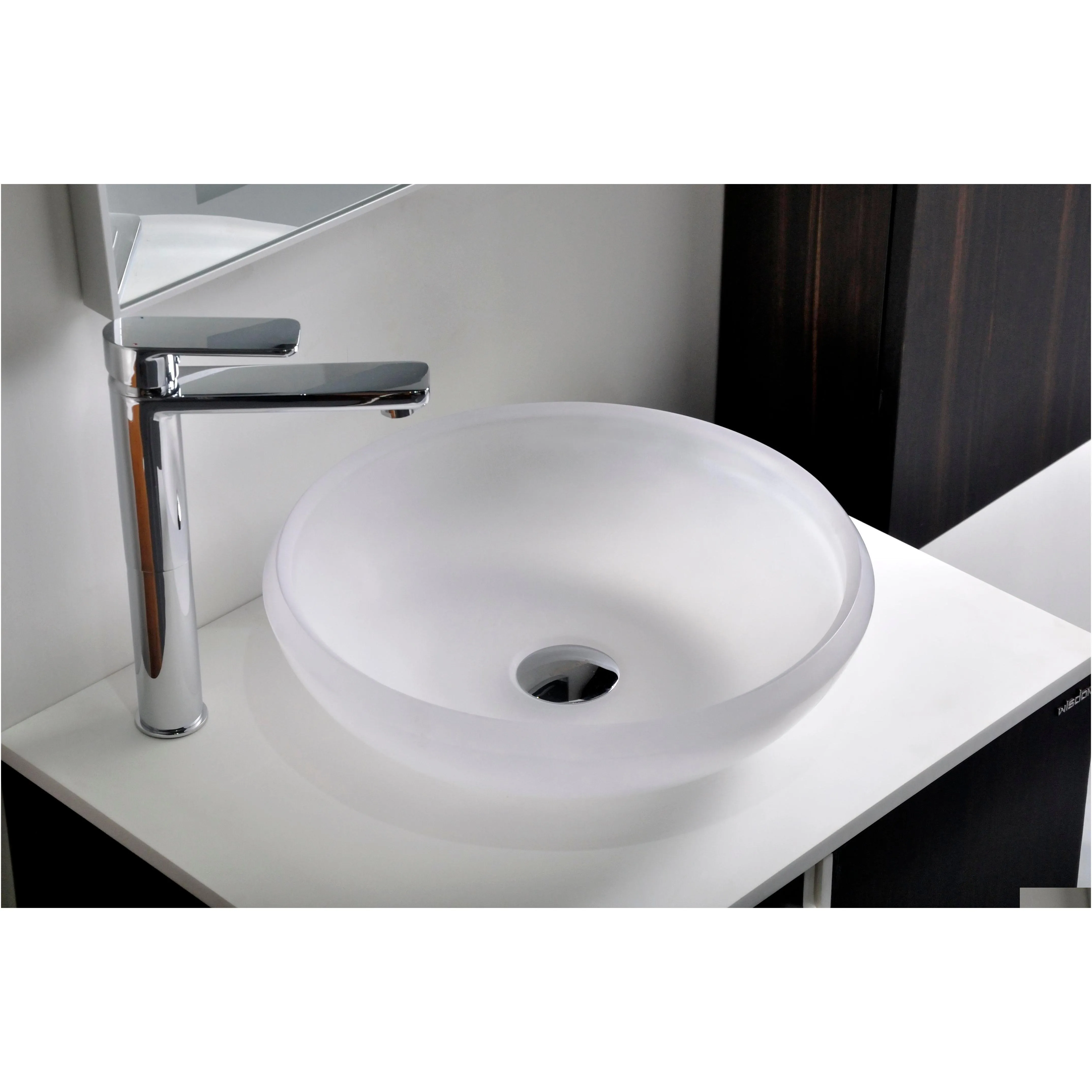 resin round countertop sink colored cloakroom washbasin solid surface stone vessel bowl rs38278