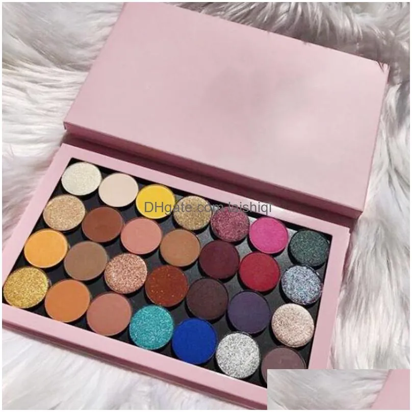branded cosmetics 28 color eyeshadow palette matte metallic and satin pressed powder palette eye shadow dhs 7846876