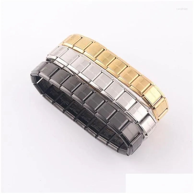 link bracelets happy fashion men`s and women`s jewelry 13mm wide colorful stainless steel bracelet girl wedding gift