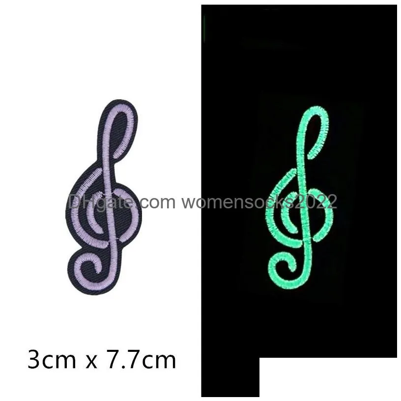 retro iron ones glow in dark morale embroidered applique badge sew on diy clothing accessories perfect for jeans jackets backpacks hats