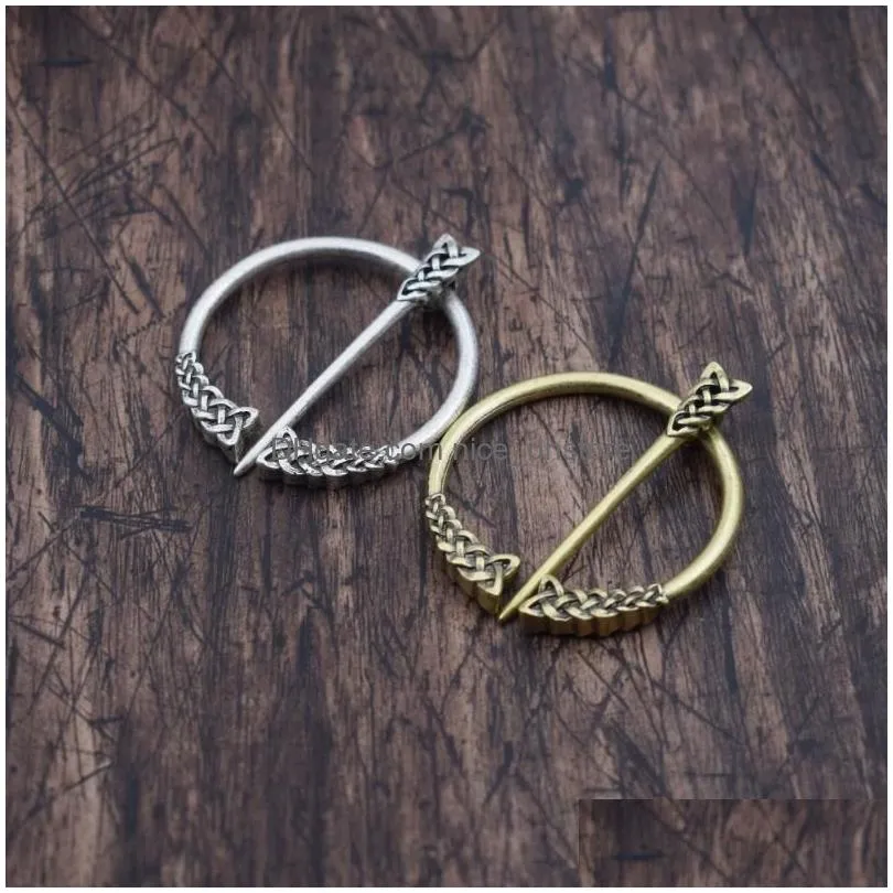 pins brooches traditional celtic penannular brooch irish scottish jewelry shawl pin  clasp 15pcs/lots roya22 gift