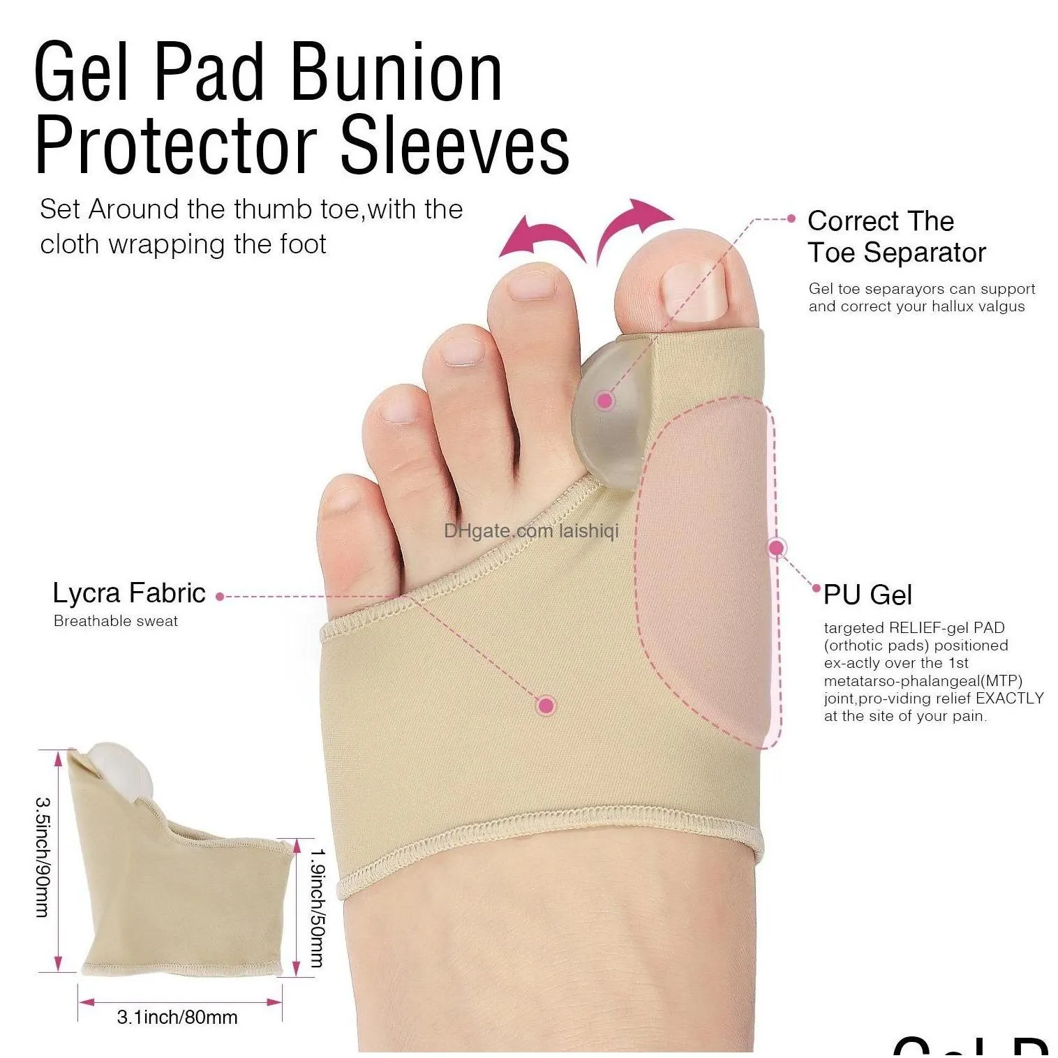 foot treatment bunion corrector protector sleeves kit for cure pain in big joint tailors hallux valgus hammer separators drop delive